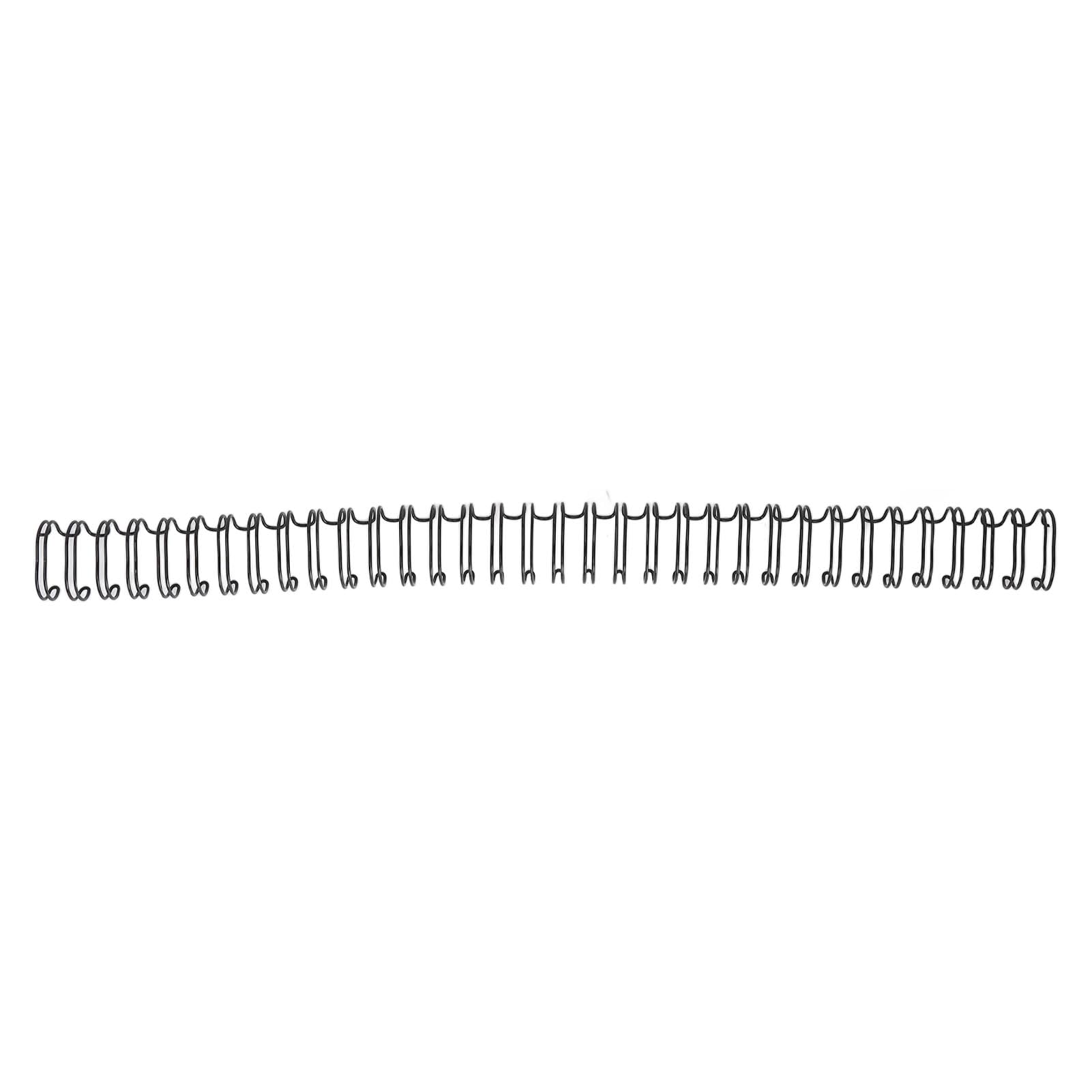 Cocoarm Dorso con Rilegatura a Filo Metallico a Doppio Anello, Rivestimento in Filo di Ferro, capacità 180 Fogli, per Documenti e Report A4 (BLACK)