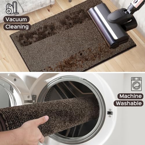 Image of Washable Kitchen Rug 32 inch x 72 inch Rectangular, Non Slip Absorbent Indoor Entryway Runner Rug for Floor, Laundry, Bathroom, Bedroom (Roll Packing)