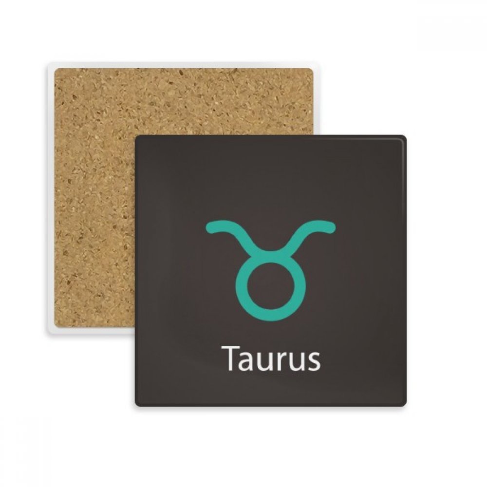 Dessous de verre carré May April Taurus pour des apéritifs et pauses café sans tache sur la table