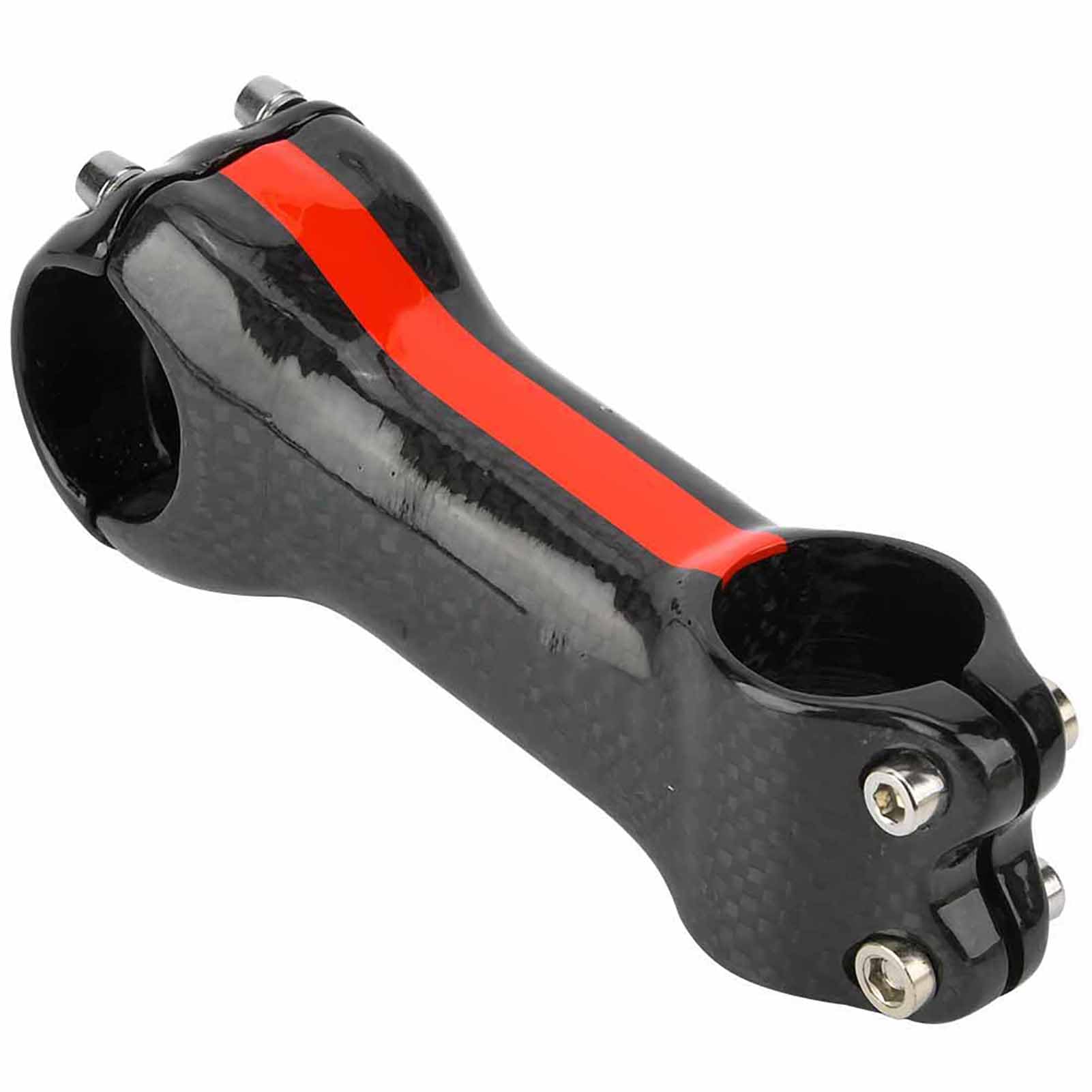 Wspornik roweru z włókna węglowego Lekki wspornik kierownicy roweru o wysokiej wytrzymałości do górskiego roweru szosowego Kierownica 31,8 mm Niebieski Zielony Czerwony 80 mm 90 (Czerwony 100*31,8 mm)
