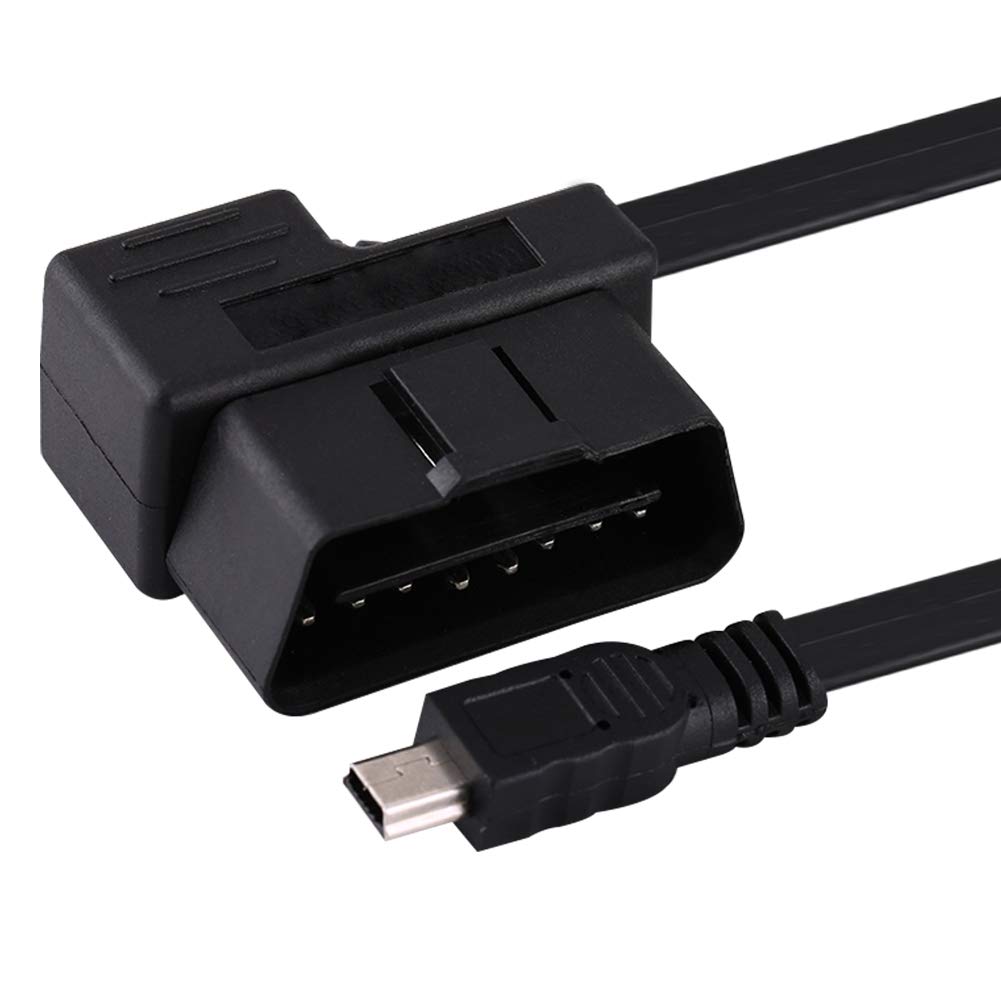 DEWIN Kabel OBD2 USB, 180 cm Auto OBD-II OBD2 EOBD 16-stykowy przedłużacz diagnostyczny do mini kabla USB