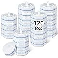 120 Pcs Toilet Wand Refills for Clorox ToiletWand System, Disposable Brush Heads with Dense Fibers, for Deep Toilet Bowl Cleaning