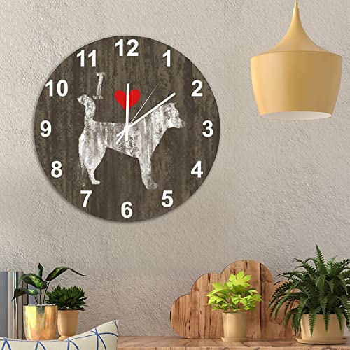 Horloge Kishu Ken cadeau idéal en bois pour propriétaire de chien - 4