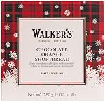 Walker's Chocolate Orange Shortbread, Christmas Cookies for Gifting -180g