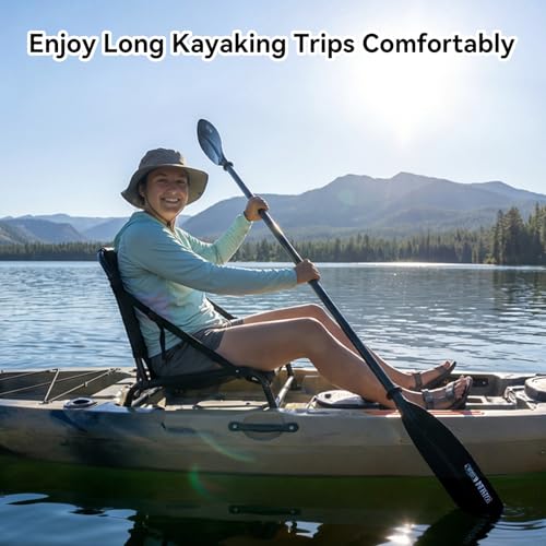 Asiento para Kayak DUNDOO con Respaldo, Marco de Aluminio, Montaje Dual para Kayak Inflable, Tabla SUP y Kayaks Sit-On-Top, Correas y Montaje en Riel, Cómodo y Estable miniatura 3