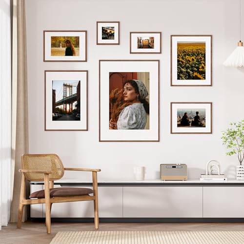 Feihorrm Bilderrahmen, Fotorahmen aus Eiche, Mit gehärtetem Glas, Für 30x40 cm-Fotos ohne Passepartout oder 19x29 cm-Fotos mit Passepartout… – Ansicht 6