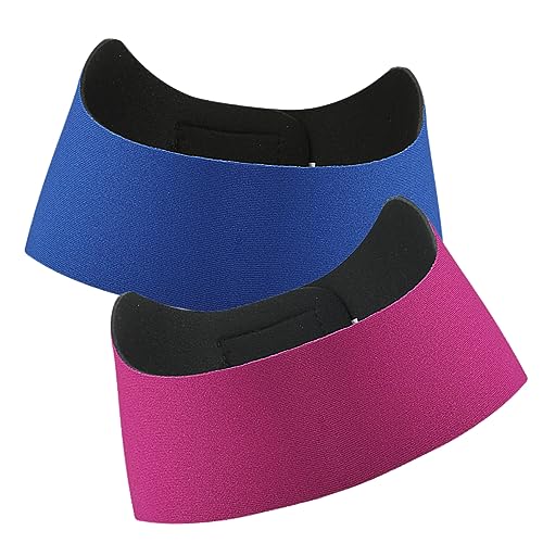 Ipetboom 2pcs Adjustable Swimming Ear Headbands Water Resistant Shower Ear Covers for Adults Sweat Absorbent Design and Deep Ideal for Swimming and Bathing