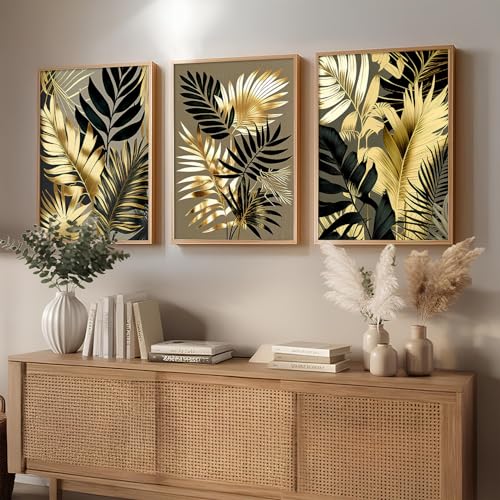 Image of kotart Painting for Wall Decoration - Modern Art Wall Decor Framed Painting for Living Room Bedroom - Framed Wall Posters /Paintings with Frame Set of 3 (Art-7, 13X17 inch)