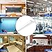 AntLux 4FT LED Wraparound Light Fixture 50W Ultra Slim LED Shop Lights for Garage, 5500 Lumens, 4000K Neutral White, No Glare, 4 Foot Flush Mount Office Ceiling Wrap Light for Workshop Kitchen, 8 Pack