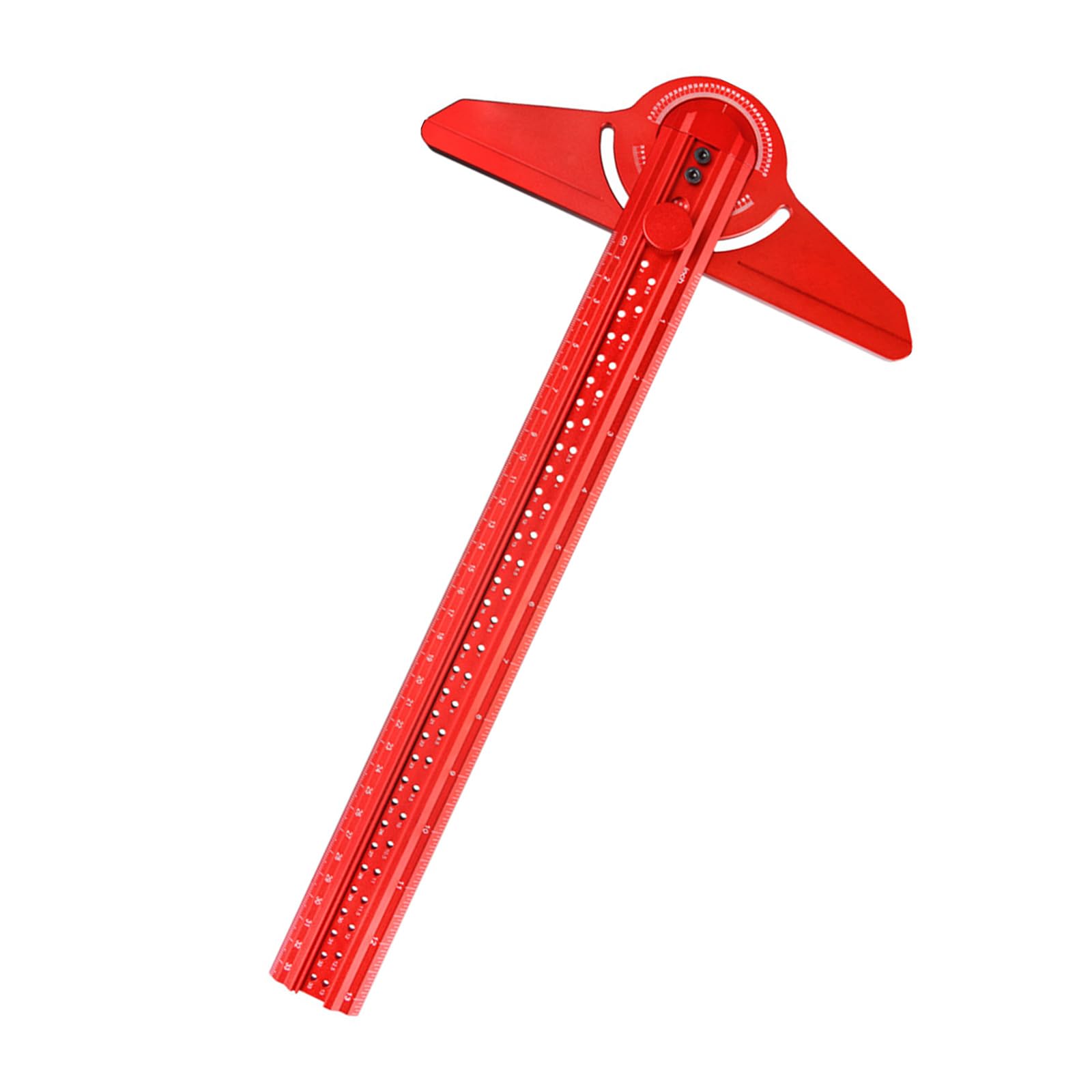 Msioytog Red Multifunctional Protractor For Construction Angles Finder T Ruler Woodworking Scriber Marking Line Ruler Measuring Tool Lightweight Measuring Instrument