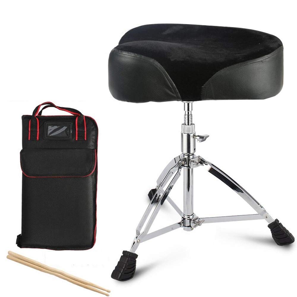 Maatchh Folding Drum Stool Drum Set Throne Height Adjustable Drumming ...