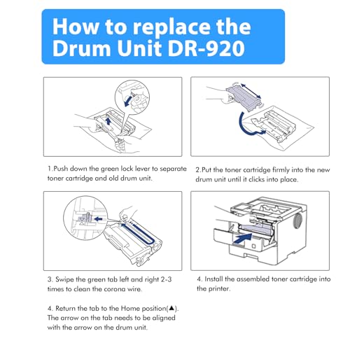 Image of TN920XL TN920 Toner DR920 Drum Unit TN 920XL DR 920 DR-920 Drum Unit 3 Pack | Compatible for Brother HL-L6210DW MFC-L5915DW MFC-L5710DW HL-L5210DW HL-L5210DN HL-L6210DWT HL-L6310DW Printer High Yield