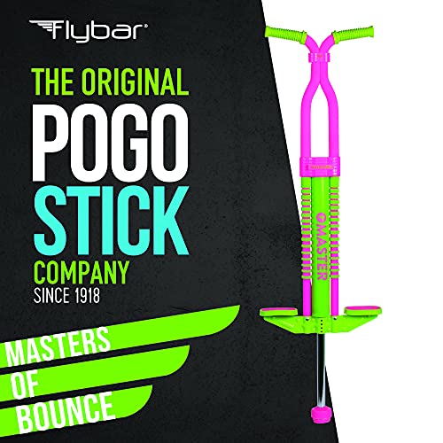 Image of Flybar Master Pogo Stick for Kids Ages 9+, 80-160 lbs - Easy Grip Handles - Active Exercise Toy for Tweens & Teens - Outdoor Toy with Non-Slip Foot Pegs for Boys and Girls - No Assembly Needed