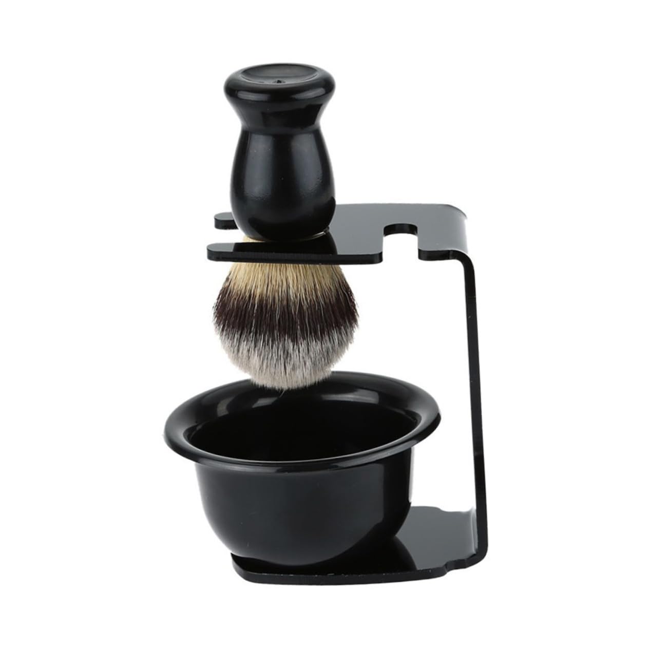 Mikinona Shaving Brush Shaving Bowl Set Beard Brush Tool Lightweight for Home or Travel