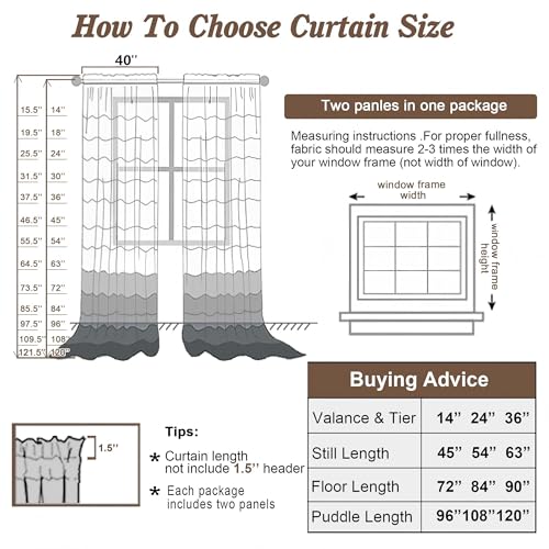 Image of Chyhomenyc Sky Blue Sheer Curtains 78 Inches Long 2 Panels Set for Living Room, Light Filtering Voile Lightweight Bedroom Curtains, Rod Pocket Solid Window Treatment Drapes, Each 42W x 78L
