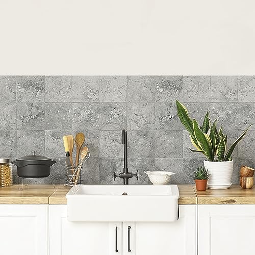 CREARREDA Küchenrückwand Selbstklebend Made in Italy Einfache Anwendung Spritzschutz aus PVC Wasserbeständig und Langlebig.