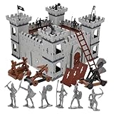Kit de modelo de castillo: ligero y de tamaño adecuado, esta decoración de modelo de equipo militar se puede llevar a cualquier lugar donde desee tener una decoración, juguetes de pequeños soldados