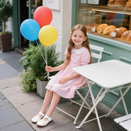 Image of Kiderence Toddler Girl Mary Jane School Uniform Dress Shoes Oxford Flats | Wide Toe Box Great Comfort for Student Shoe and Flower Girl Shoe for Wedding, Parties, Church