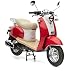 Produktbild Nova Motors Retro Star ie 50 rot-weiß Euro 4 - 45km/h Mokick - fahrbereite Lieferung inklusive