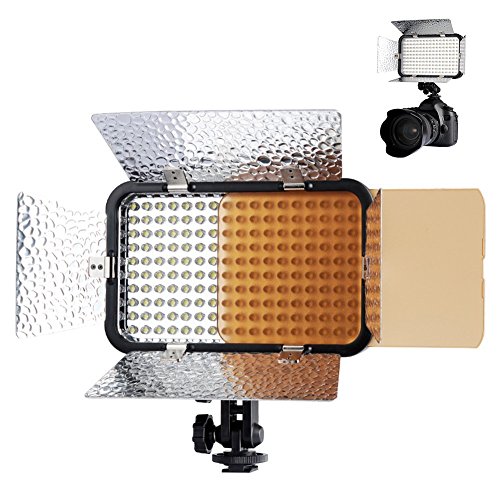 FOTGA Godox Lampe led170 II Vidéo professionnelle 5500–6500 K avec diffuseur Filtre & jaune Filtre pour appareil photo reflex numérique Caméscope DV Canon Nikon