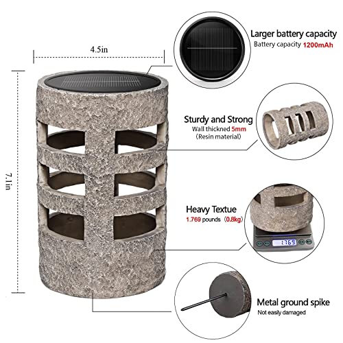 4 Pack Solar Garden Lights Outdoor Waterproof Led, Solar Rock Lights, Solar Yard Lights,Patio Decorative Landscape Lights Christmas Decor,Walkway Solar Lights For Pathway Grassland Backyard Driveway #TOP5