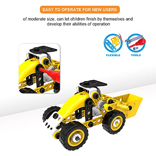 Image of AIVIAI Construction Toy for Children from 5 6 7 8 9 + Years, 100 Pieces DIY STEM Building Blocks Educational Toy Set, Creative Educational Building Toy for Boys & Girls Gift
