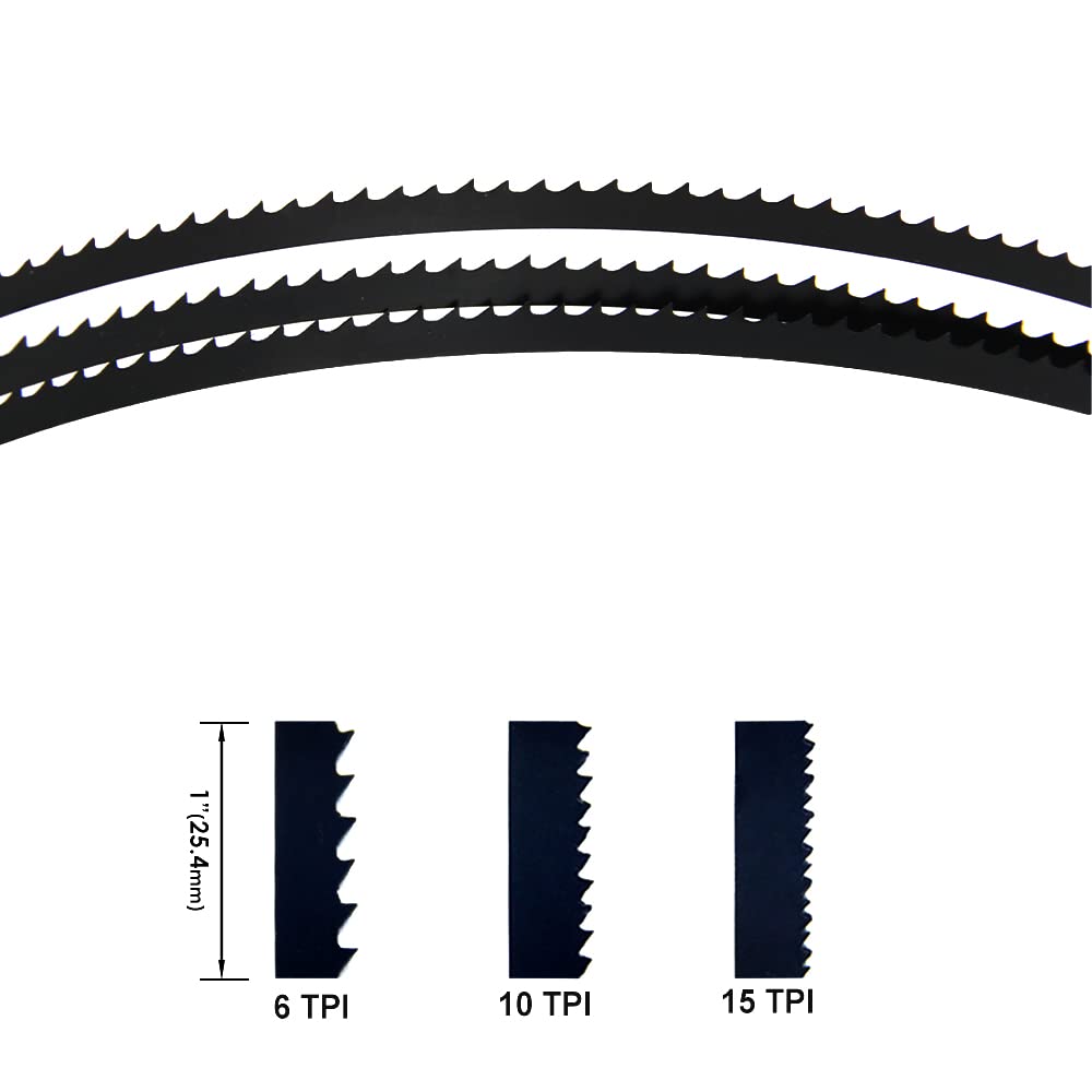 Brzeszczot do piły taśmowej, jakość premium, 2pcs 72" Bandsaw Blade Woodworking Cutting Tools 1826 x 6.35 x 0.35mm for Charnw0od B250 3962 10" DeIta 28-140 Band Saw(10 TPI)