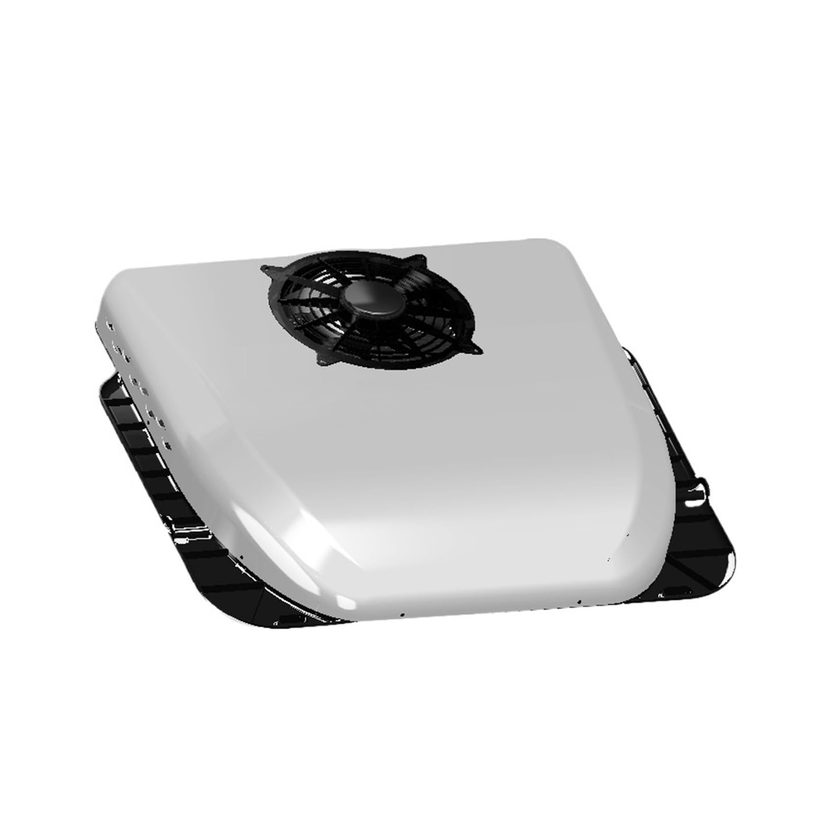 Universal Integrated Low Profile Rooftop Portable Dc 12V 24V Rv Camper Trailer Parking Air Conditioner For Van Quiet Comfort Highly Efficient Cooling(White,24V)