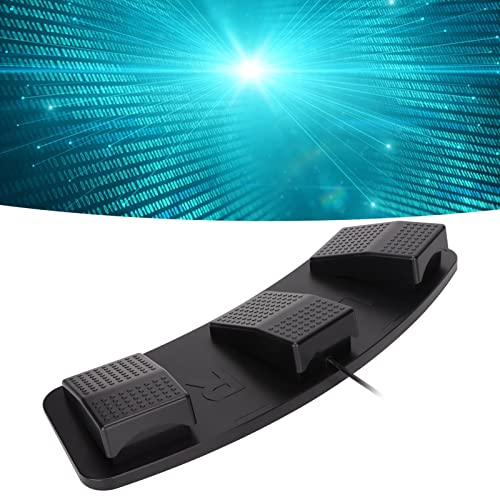 Ejoyous Pédale USB Triple Foot Switch, PC Triple Foot Switch 3 Key Key Computer Keyboard Game pour Le Jeu de Jeux de Jeux Vidéo Contrôle (FS23_PM (Interrupteur mécanique)) – vue 2