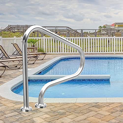Barandal para piscina de acero inoxidable curvo miniatura 1