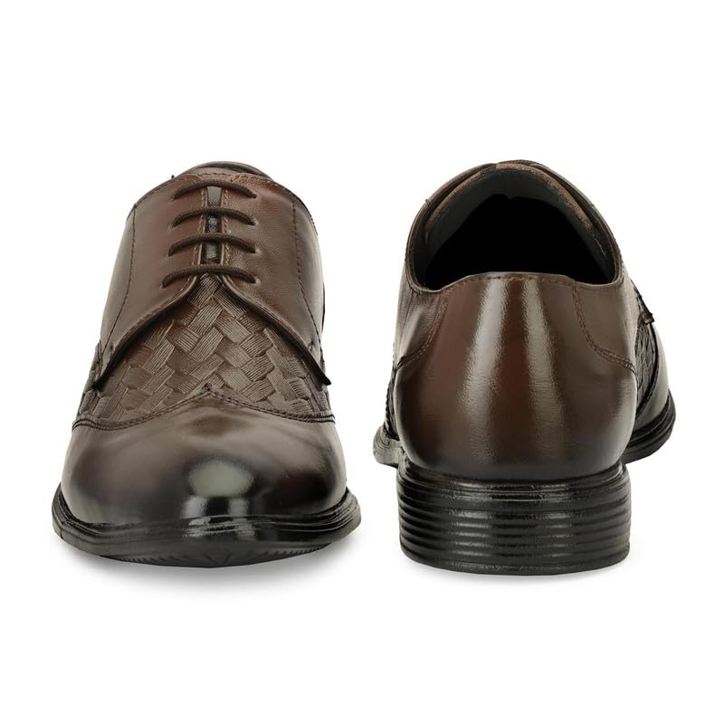 Image of Men's Anvil Formal Leather Shoes | Classic Oxford Dress Shoes | Comfortable Office & Wedding Footwear