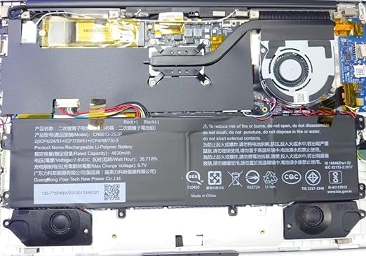 Image of WeFly CN6613-2S3P Laptop Battery for Av /ita Liber (13.3 Inches) V14 NS14A8 ANV561-SLA NS14A4 NS14A6 NS14A6 NS13A2 CN6Q14 7.6V 4830mAh /36.71Wh