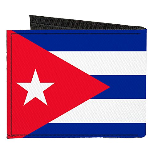 Buckle-Down Canvas Bi-fold Wallet-Cuba Flag2