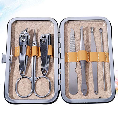 Conjunto de 7 peças de cortador de unha profissional Pretyzoom Kit de cortador de unhas pedicure kit