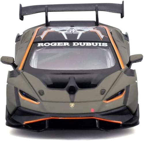 Miniatura 2 de Bburago - Carrera - Lamborghini Huracan Super Trofeo EVO2 Roger Dubuis - Coche de carreras miniatura a escala 1:43 - Juguete para niños -