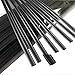 Weststone 100pcs Plastic Black 7" Twist Ties - Double Wire Heavy Duty for Garden