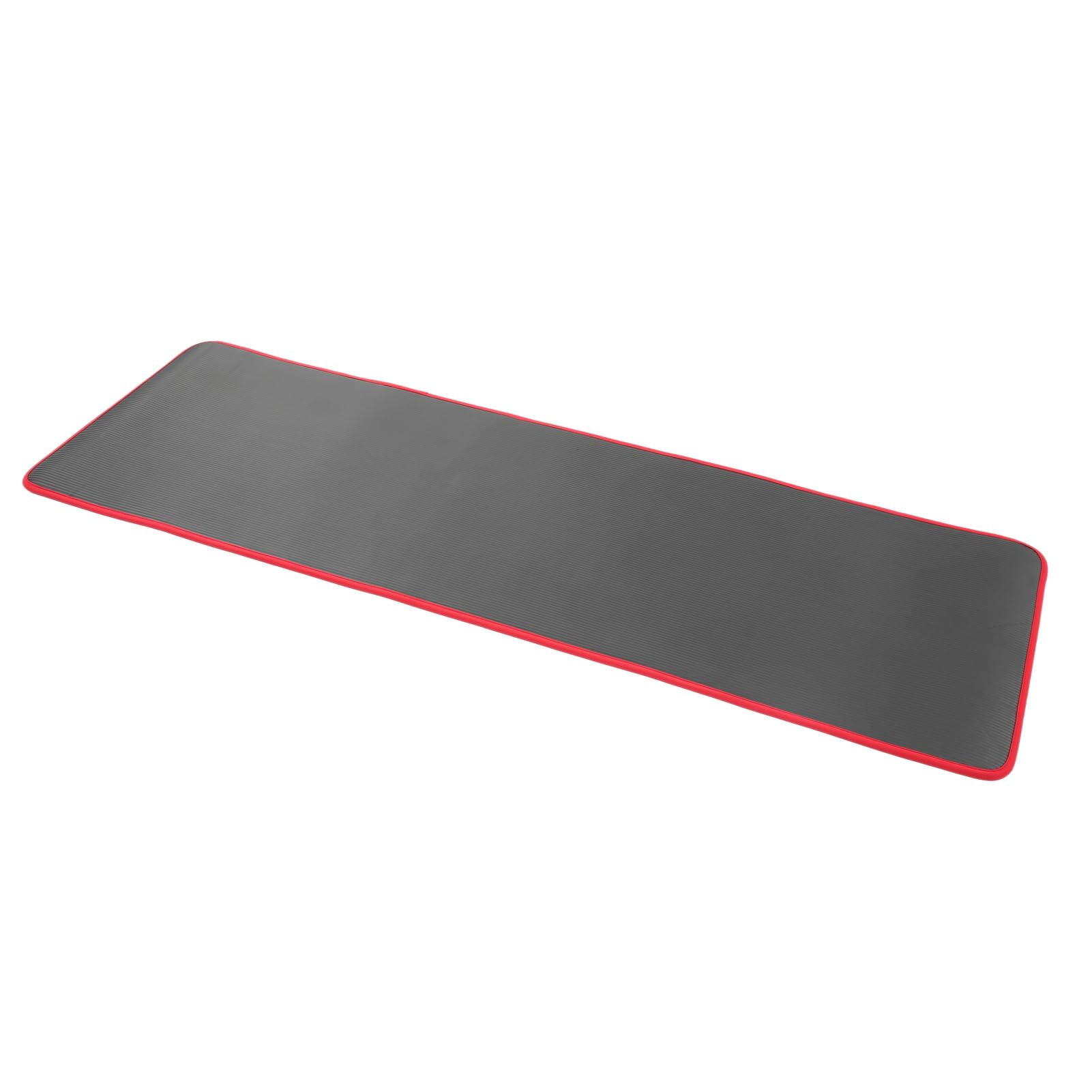 Generic Estera de Yoga Gruesa, Estera de Ejercicios para el Hogar Antideslizante Insonorizada para Bailar, TPE Negro de 10 Mm con Líneas de Alineación