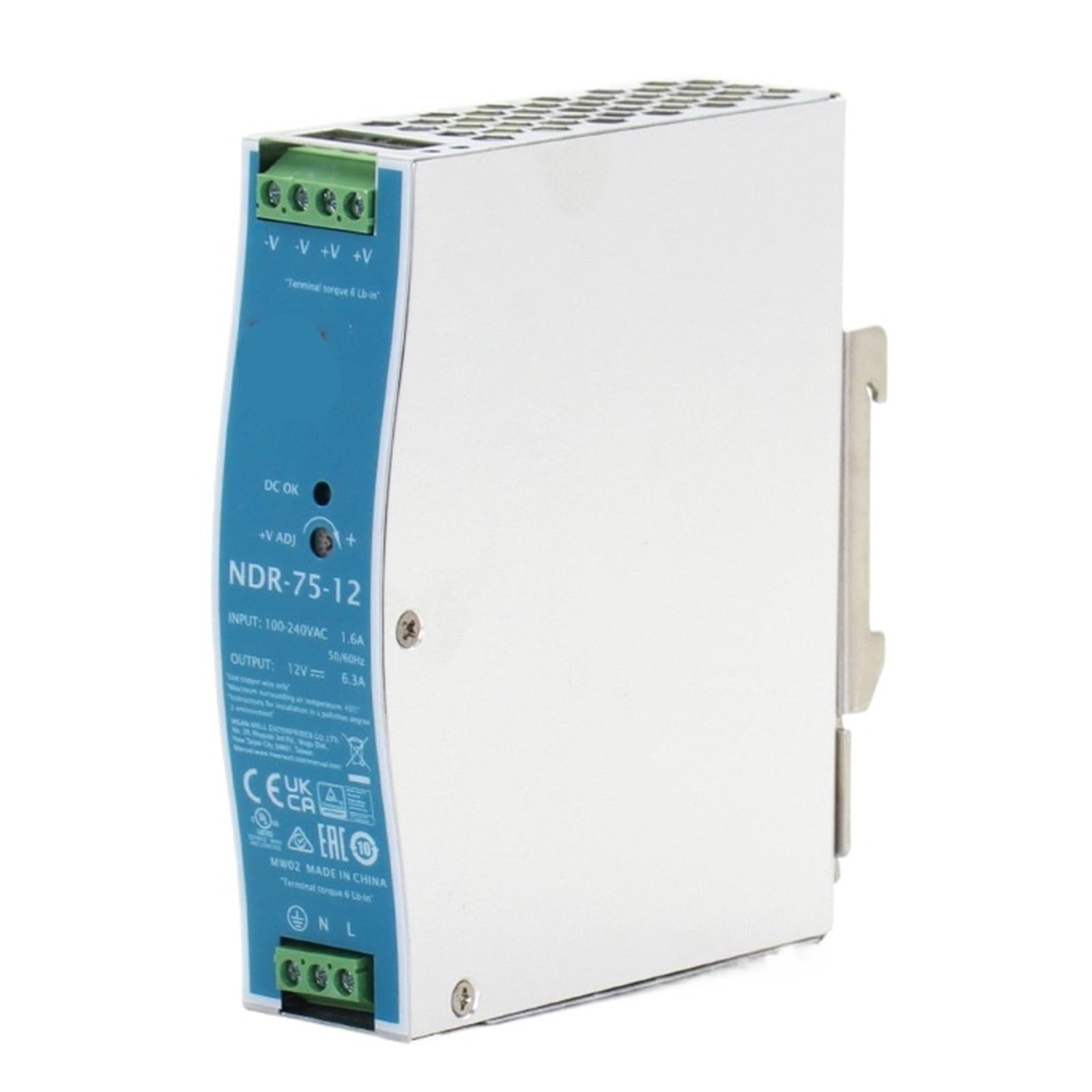 CXDFRSER 75W Rail Switch Power Supply NDR-75W 12V / 24V / 48V NDR-120W NDR-240W(24V,NDR-120W)