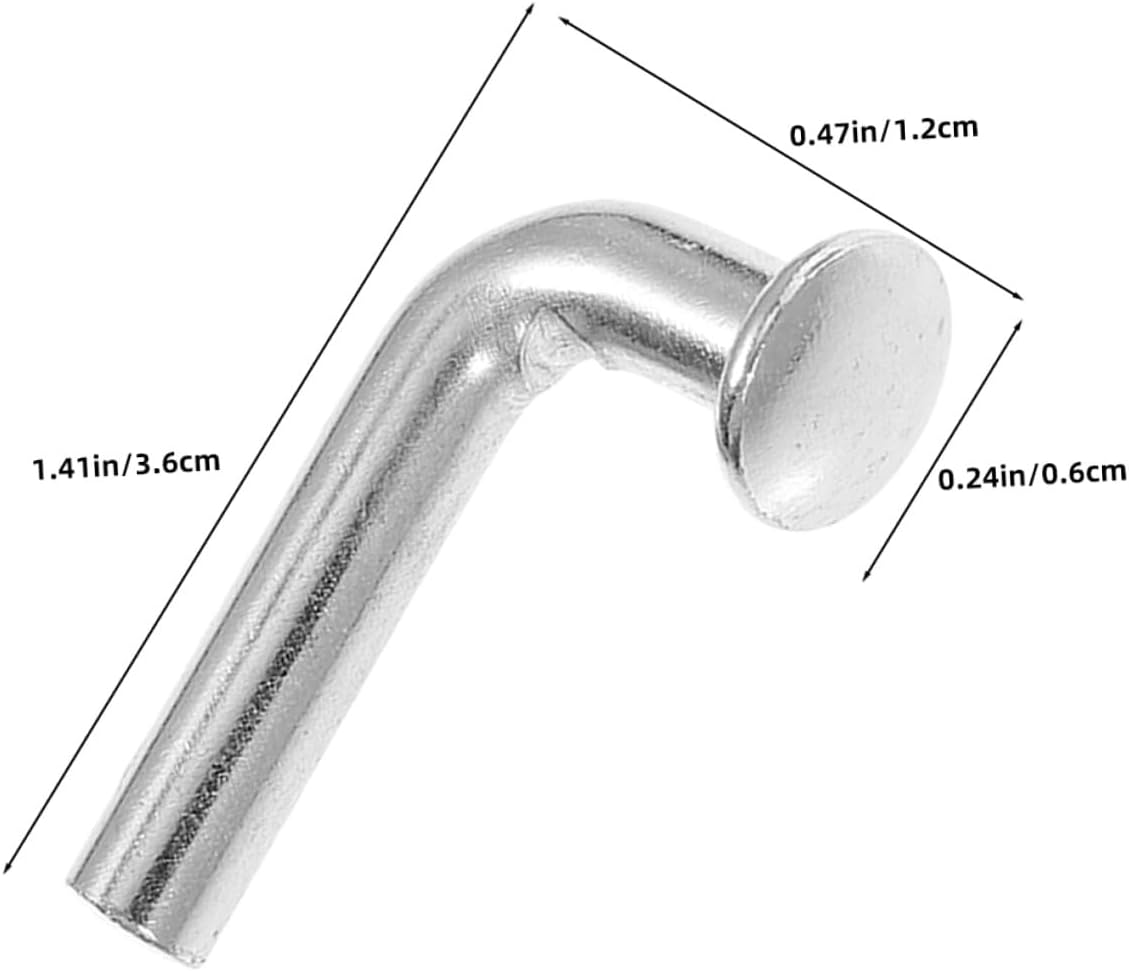 60pcs Heavy Duty Galvanized L-Shaped Drop Pin Safety Clips 6x50mm for Warehouse Storage Pallet Rack Bolts and Shelf Holders Industrial Rack Accessories