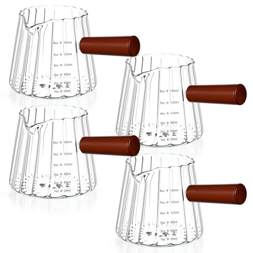 Set 4 vasos espresso 180 ml con mango de madera miniatura 1