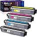 E-Z Ink (TM) Compatible Toner Cartridge Replacement For Brother TN221 TN225 To Use With HL-3140CW HL-3170CDW HL-3180 MFC-9130CW MFC-9330CDW MFC-9340CDW (1 Black, 1 Cyan, 1 Magenta, 1 Yellow) 4 Pack