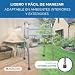 Andador para ancianos sin ruedas | Aluminio ultraligero | Regulable en altura|...