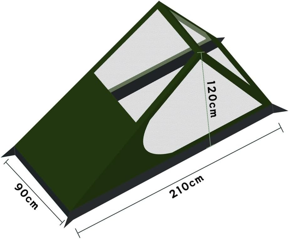 Portable Mesh Tent, Breathable Rodless Mesh Tent Summer Outdoor For Camping Hiking Trips Solo Shelter