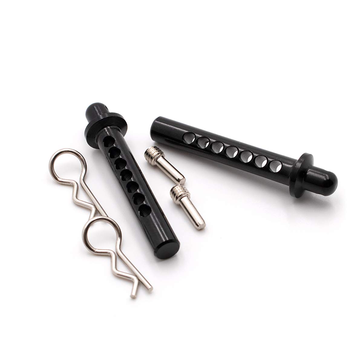 LCX Racing 1/10th RC Crawler Car Aluminum Front Body Post Mount W/Clip for Axial SCX10 II