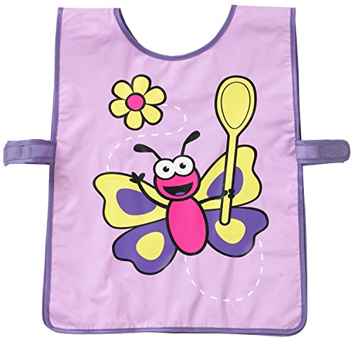 Bugzz Niños Delantales/Tabardos para Arte y manualidades y de cocina - Mariposa Cuchara