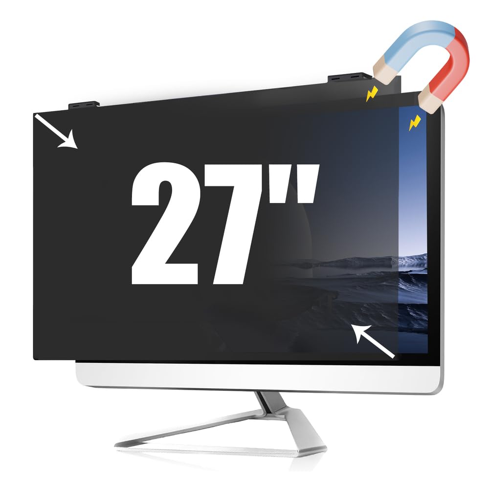 Filtre anti-espion 27 pouces magnétique pour protéger votre moniteur sans cadre