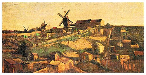 Tableau Van Gogh Montmartre en bois pour sublimer votre salon