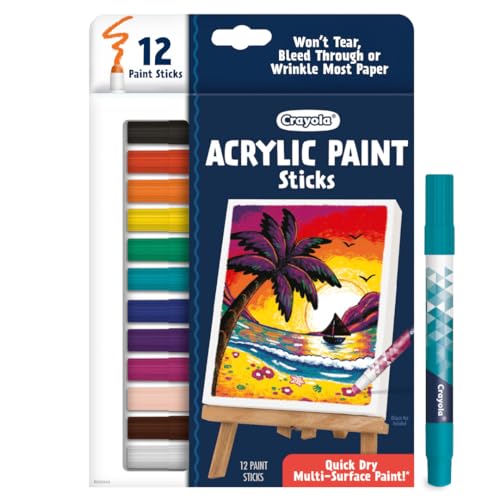 Crayola Acrylic Paint Doodle Sticks (12ct), Acrylic Paint Marker Set for Kids, Quick Dry, Multi-Surface, Less Mess, Kids Craft Supplies, Ages 8+ (Pack of 2) - image 2