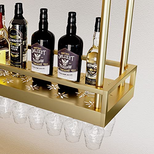 Support pour verres à vin suspendu en métal noir de qualité supérieure - 6