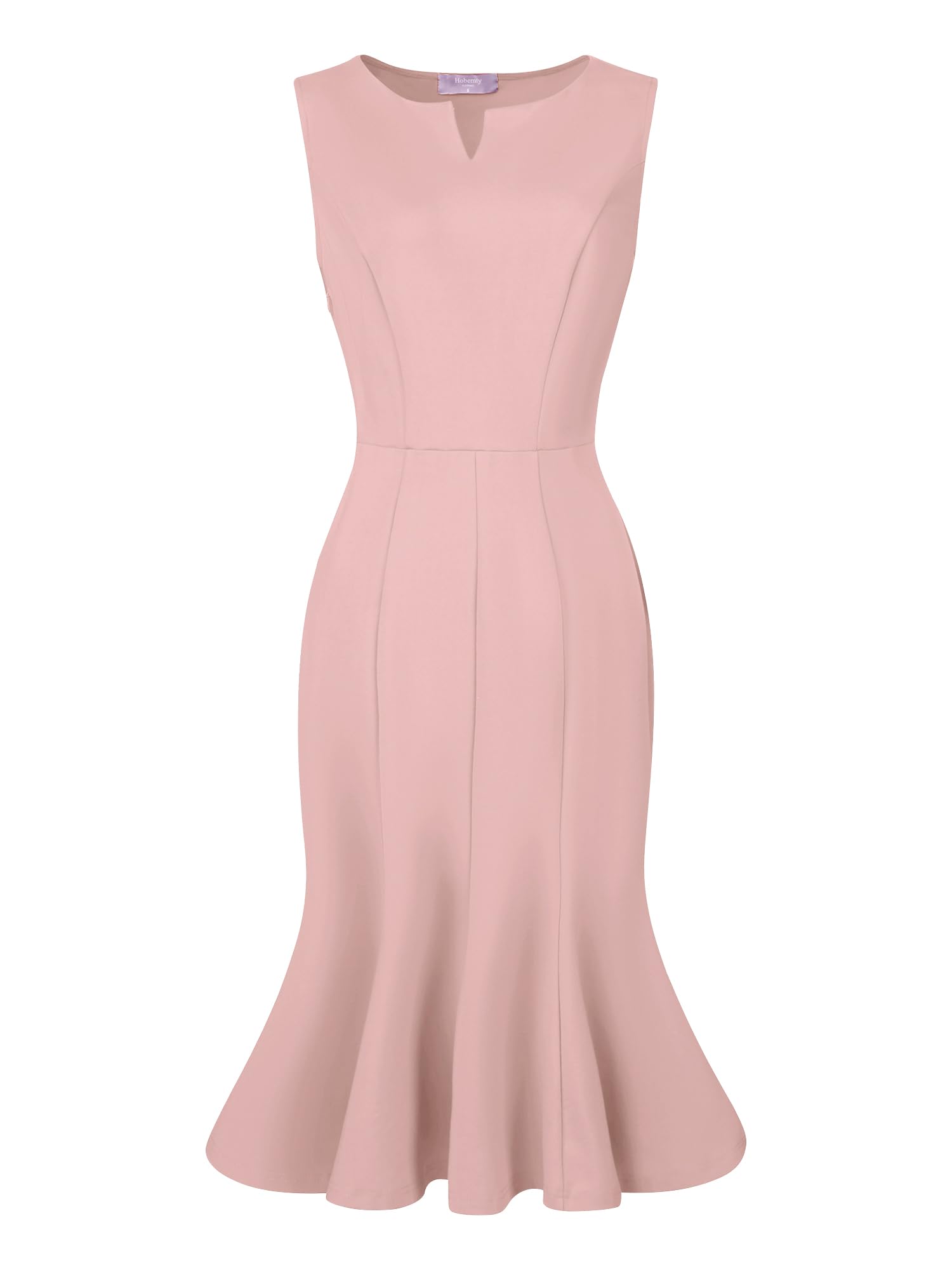 Womens Fishtail Dress Sleeveless V Neck Elegant Cocktail Bodycon Mermaid Dresses